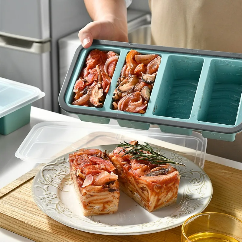 1pc Silicone Food Freezer Tray - Meal Prep Menu recension och pris