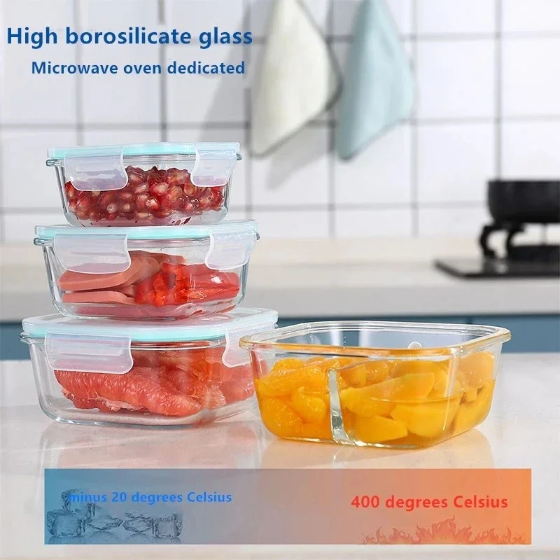 Glass Fresh-Keeping Box high B - Meal Prep Glass Containers recension och pris