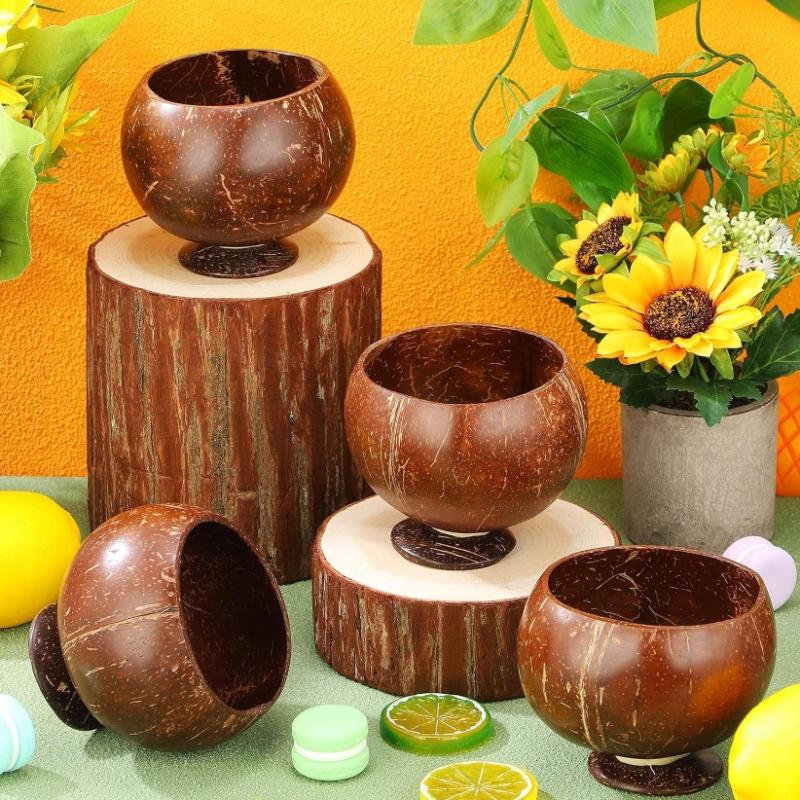Natural Coconut Bowl Set Organ - Meal Prep Smoothies recension och pris