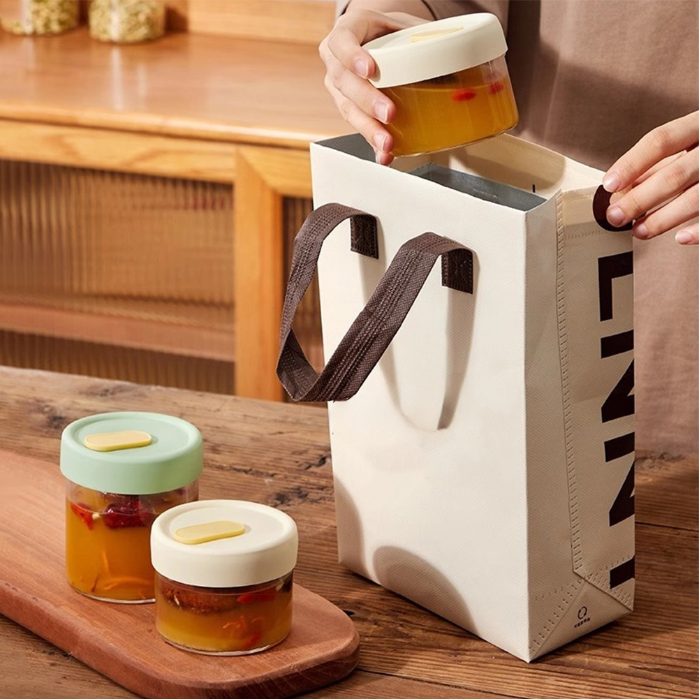 Clear Glass Jars Bone Broth Fr - Meal Prep Oven Safe Containers recension och pris