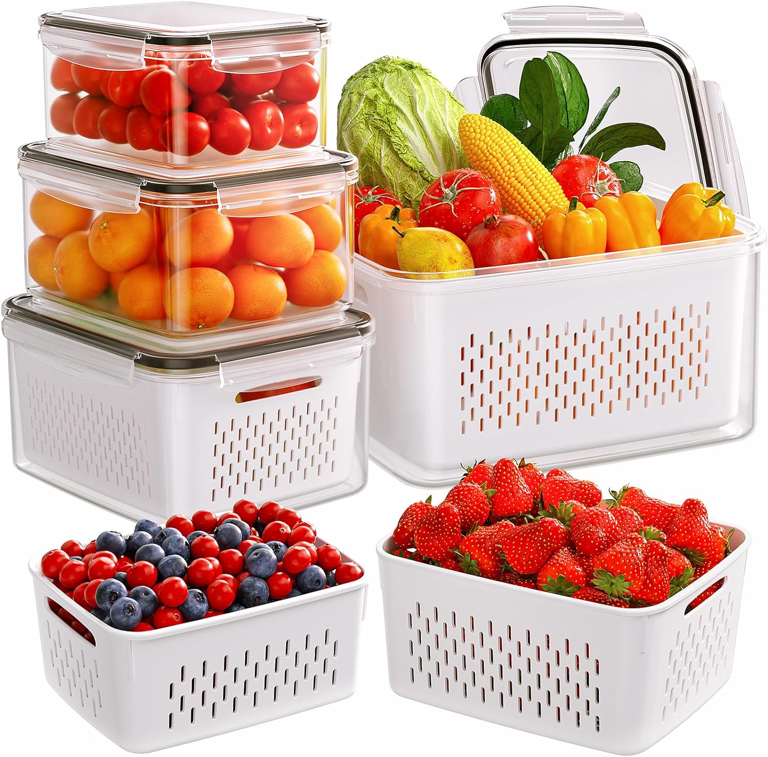 4/5/6/8Pcs Airtight Food Stora - Meal Prep Oven Safe Containers recension och pris