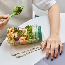 Portable Salad Jar Container w - Meal Prep For Office recension och pris