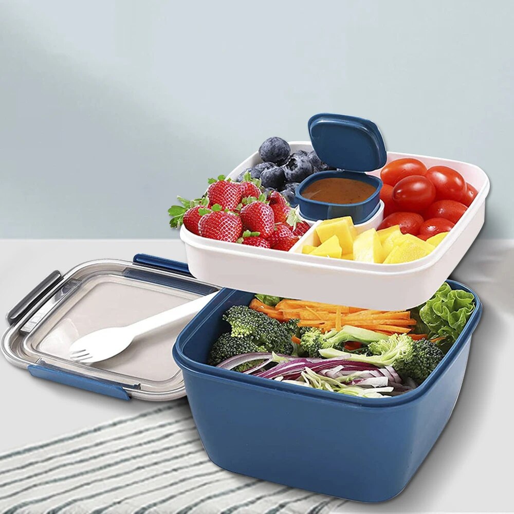 1100ml/1500ml Portable Lunch B - Meal Prep Tupperware recension och pris