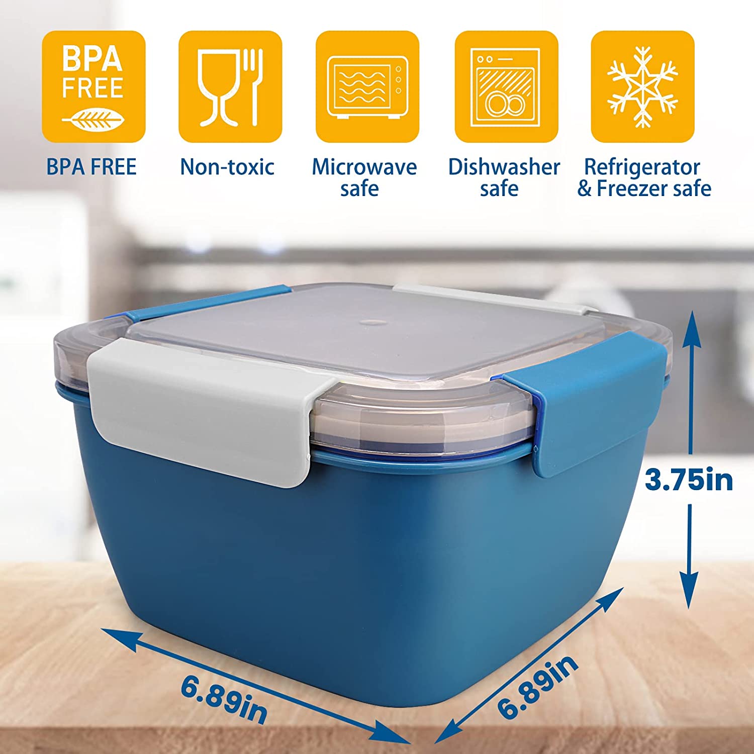 1100ml/1500ml Portable Lunch B - Meal Prep Tupperware recension och pris