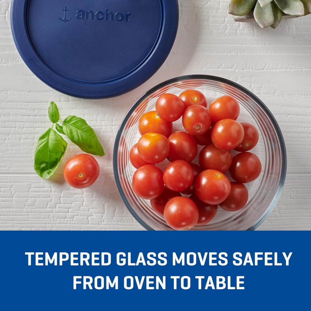 2 Pack Round Glass Food Storag - Meal Prep Oven Safe Containers recension och pris