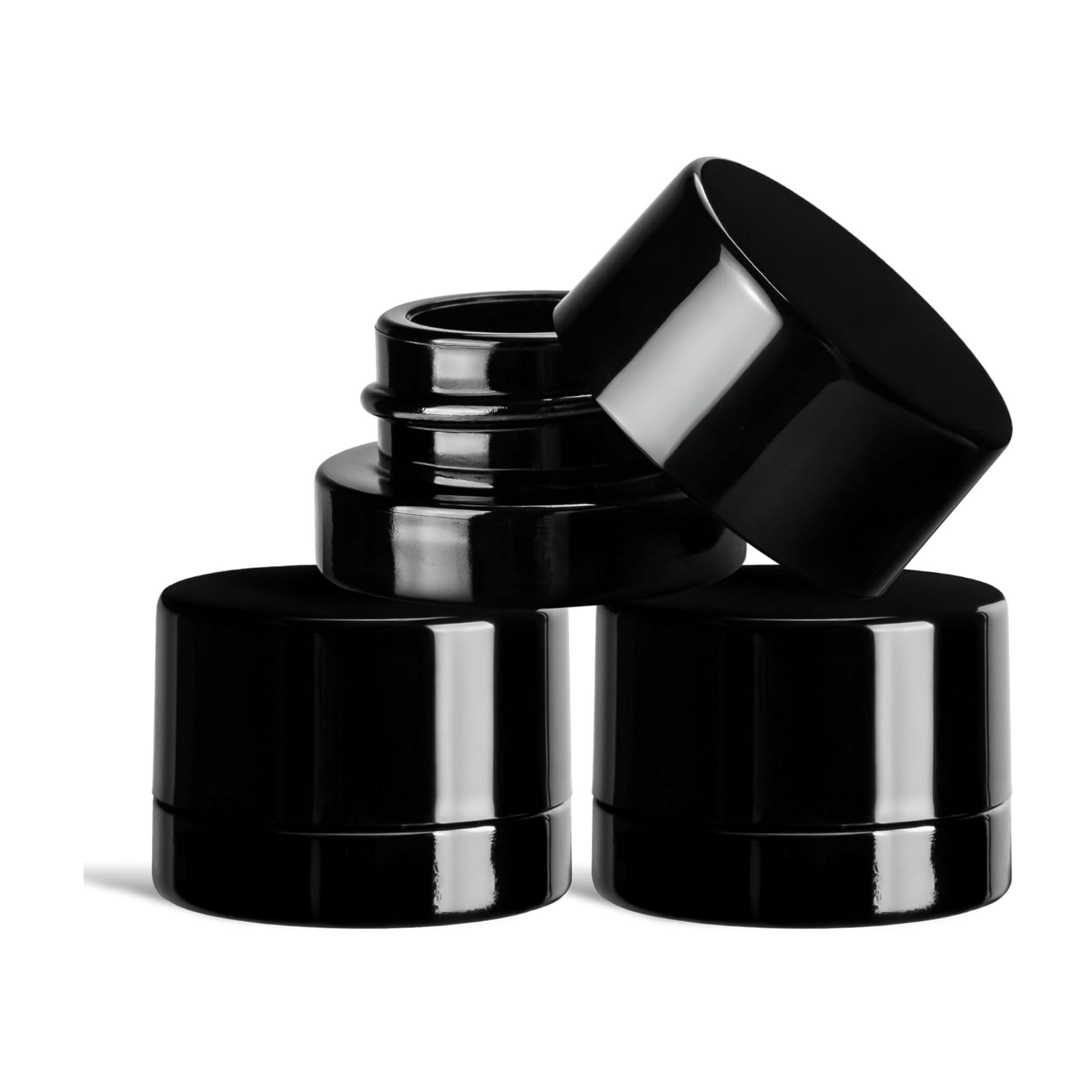 5ml Thick Black Glass Jars wit - Meal Prep Glass Containers recension och pris