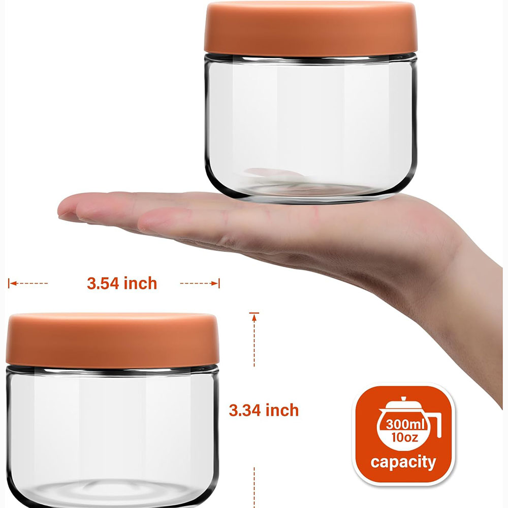 10oz Glass Overnight Oats Jars - Meal Prep Yogurt Cups recension och pris