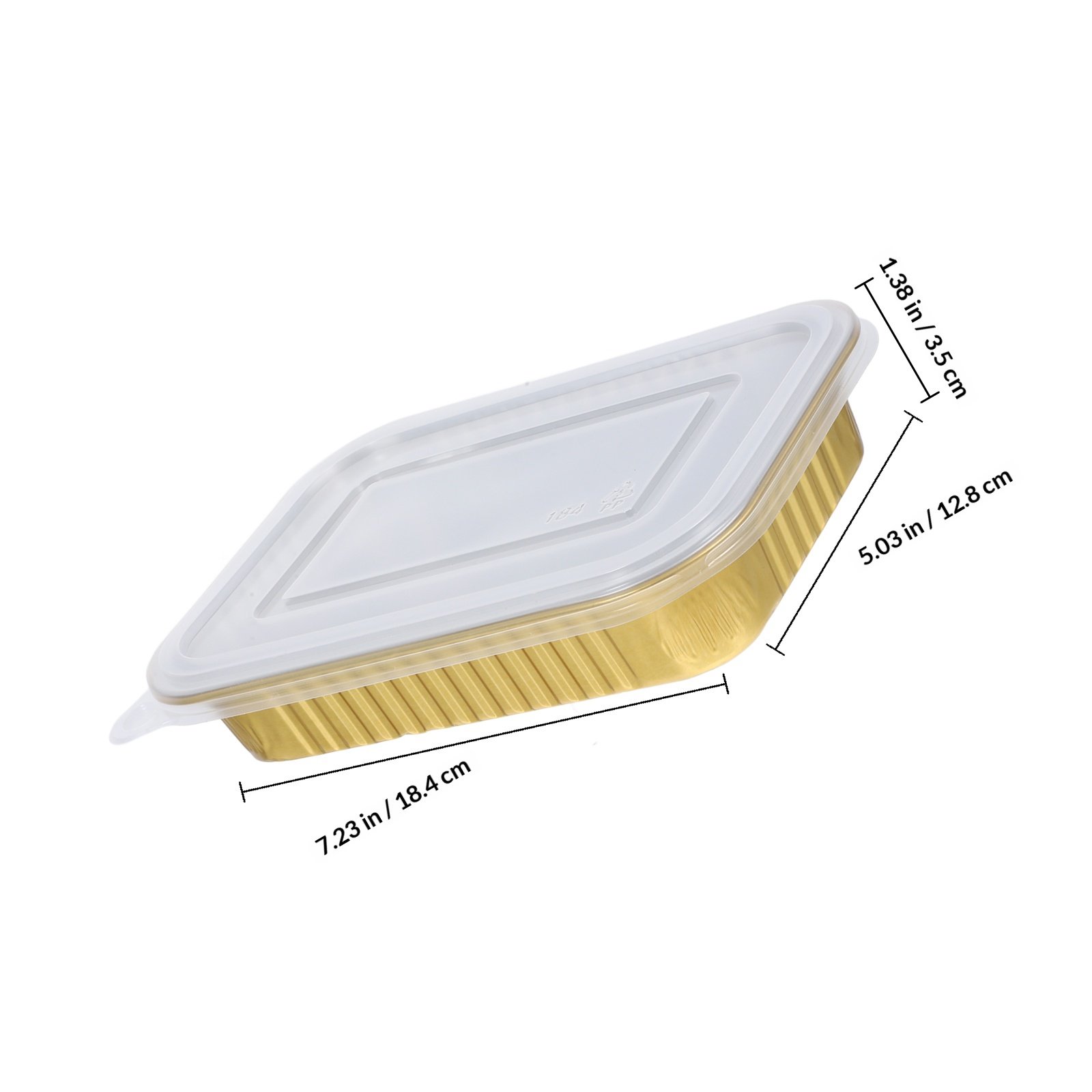 20Pcs Aluminum Foil Rectangula - Meal Prep Oven Safe Containers recension och pris