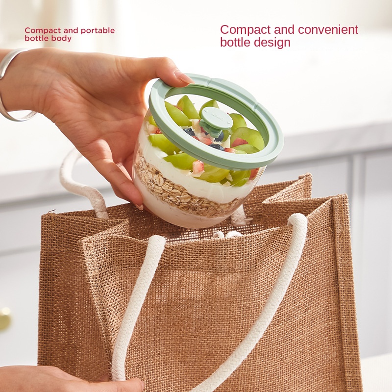 Glass Overnight Oats Container - Meal Prep Yogurt Cups recension och pris