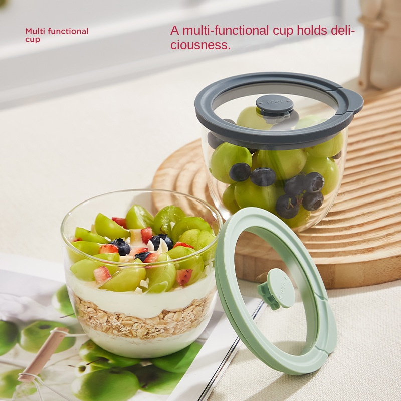 Glass Overnight Oats Container - Meal Prep Yogurt Cups recension och pris