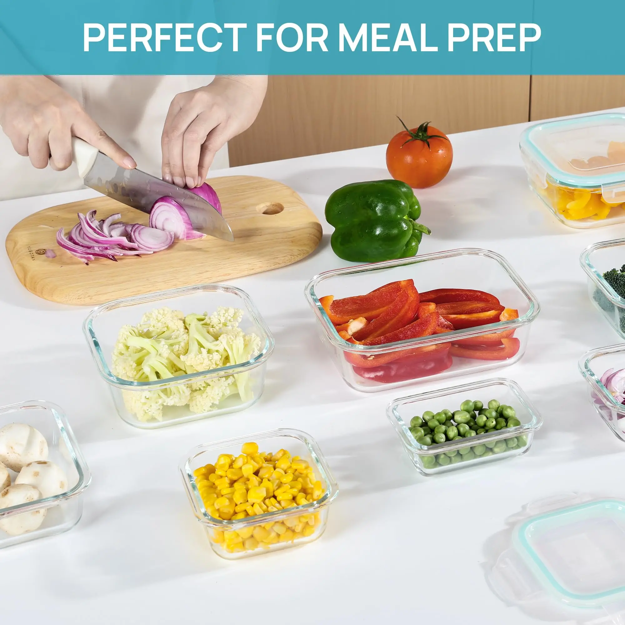 Glass Lunch Box Food Storage C - Meal Prep Glass Containers recension och pris