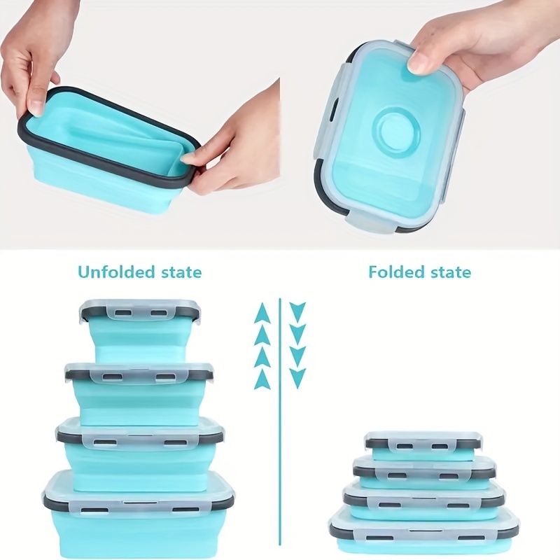 1/4pcs Collapsible Silicone Fo - Meal Prep Tupperware recension och pris
