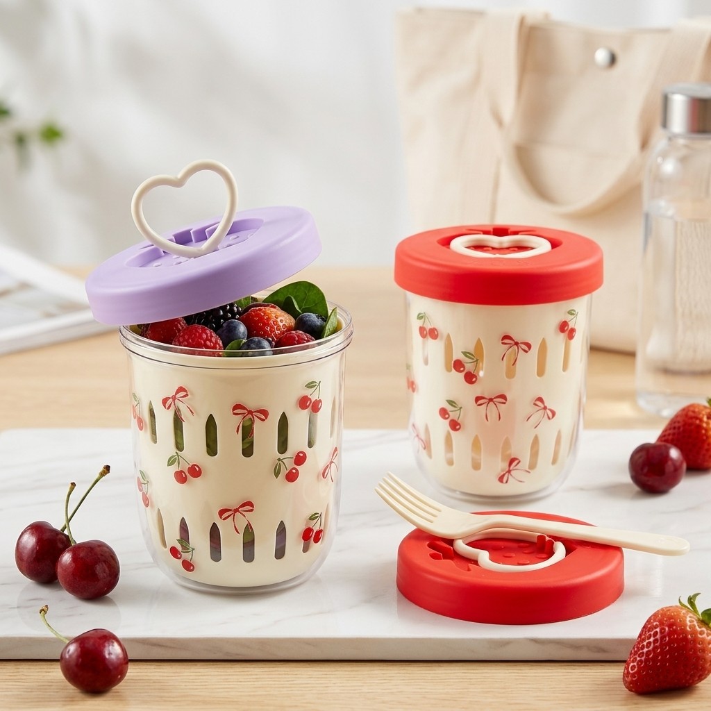 Plastic Salad Container with L - Meal Prep Yogurt Cups recension och pris