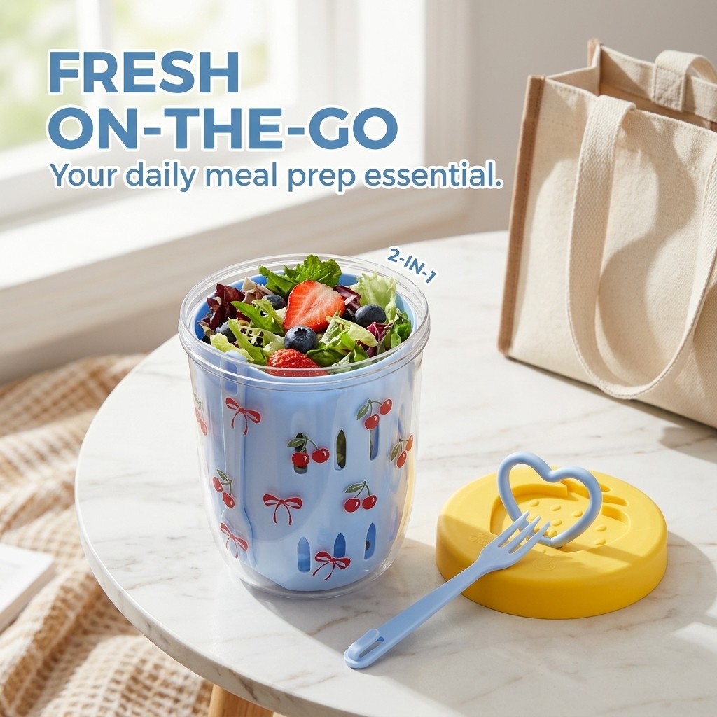 Plastic Salad Container with L - Meal Prep Yogurt Cups recension och pris