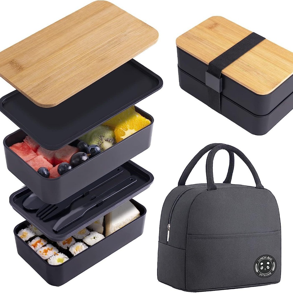 1200ML Divided Lunch Box Picni - Meal Prep Tupperware recension och pris