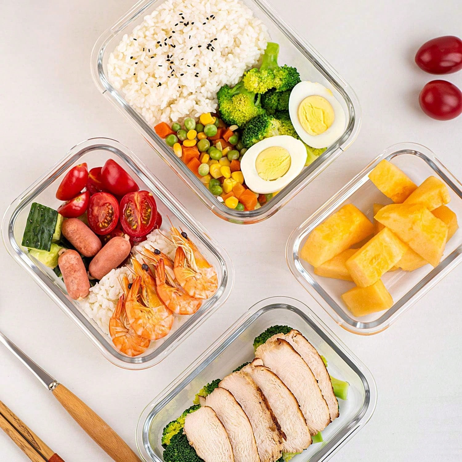 10 Pack Glass Meal Prep Contai - Meal Prep Glass Containers recension och pris
