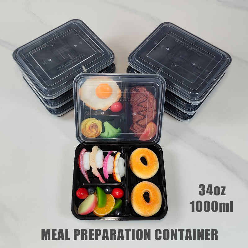 3-Compartment 34 Oz/1000 Ml, 1 - Meal Prep For Office recension och pris