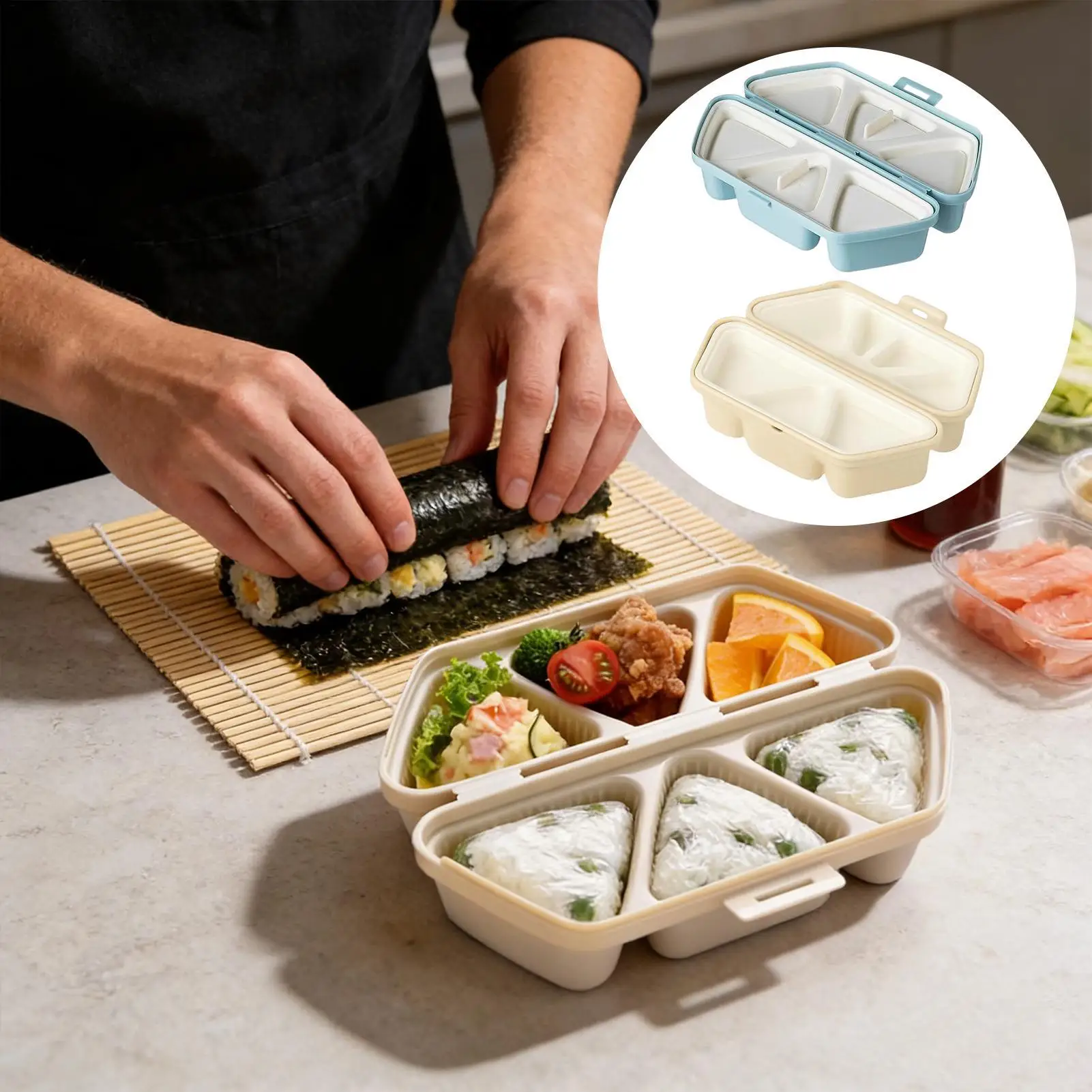 Sushi Mold Maker 6 Cavity Tria - Meal Prep Rice recension och pris