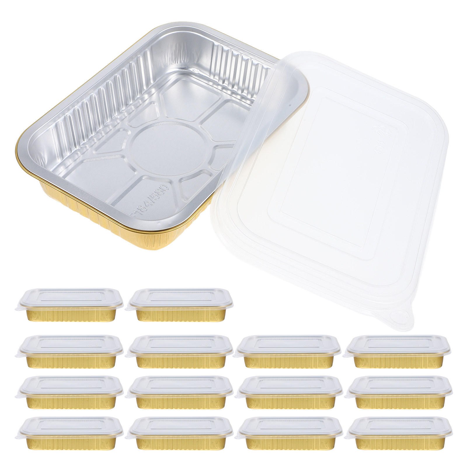 20Pcs Aluminum Foil Rectangula - Meal Prep Oven Safe Containers recension och pris